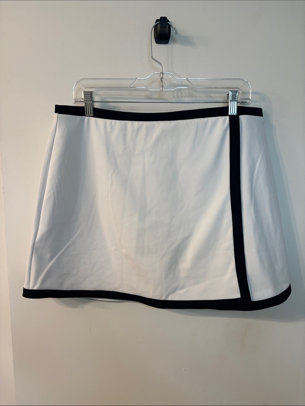 J. Crew White Skort with Navy Trim
